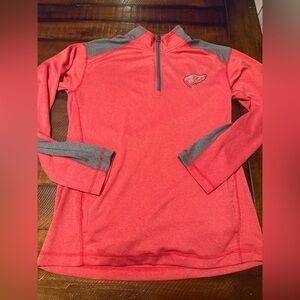 NHL Adult M quarter zip RED WINGS